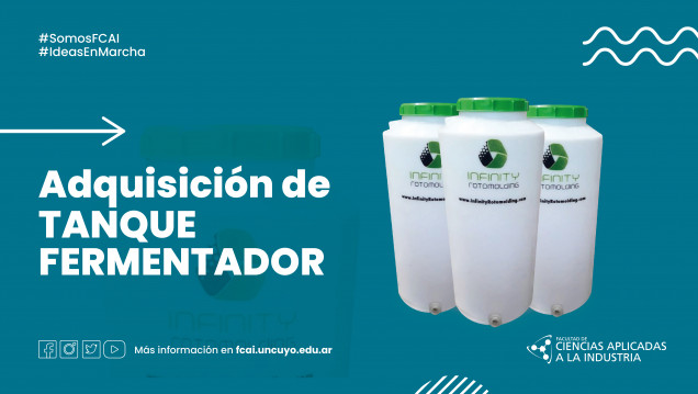 imagen Adquisición de tanque fermentador para la Bodega Escuela de la Facultad de Ciencias Aplicadas a la Industria