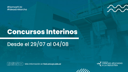 imagen Llamado a CONCURSOS INTERINOS. Desde 29/07 al 04/08.