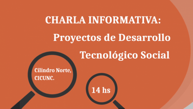 imagen Charla Informativa sobre Proyectos de Desarrollo Tecnológico Social (PDTS)