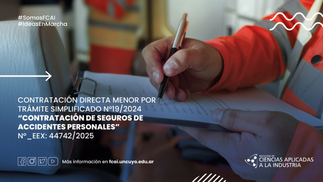 imagen Contratación directa menor por trámite simplificado n°19/2024 "Contratación de seguros de accidentes personales" N°_EEX: 44742/2025