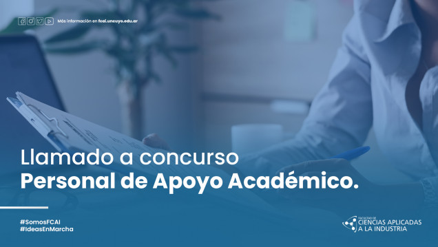imagen Llamado a concurso Personal de Apoyo Académico.