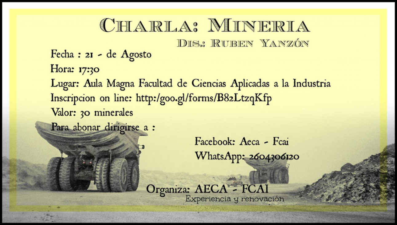 imagen Exposición "Conocimientos Mineros" - Desde la experiencia propia