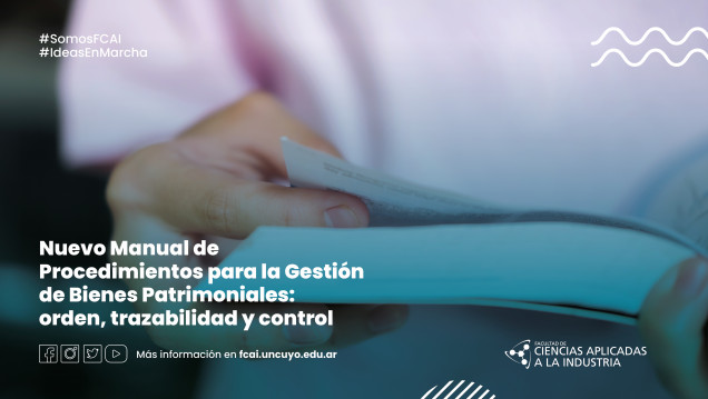 imagen Nuevo Manual de Procedimientos para la Gestión de Bienes Patrimoniales: orden, trazabilidad y control
