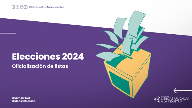 imagen Elecciones 2024 - Oficialización de Listas