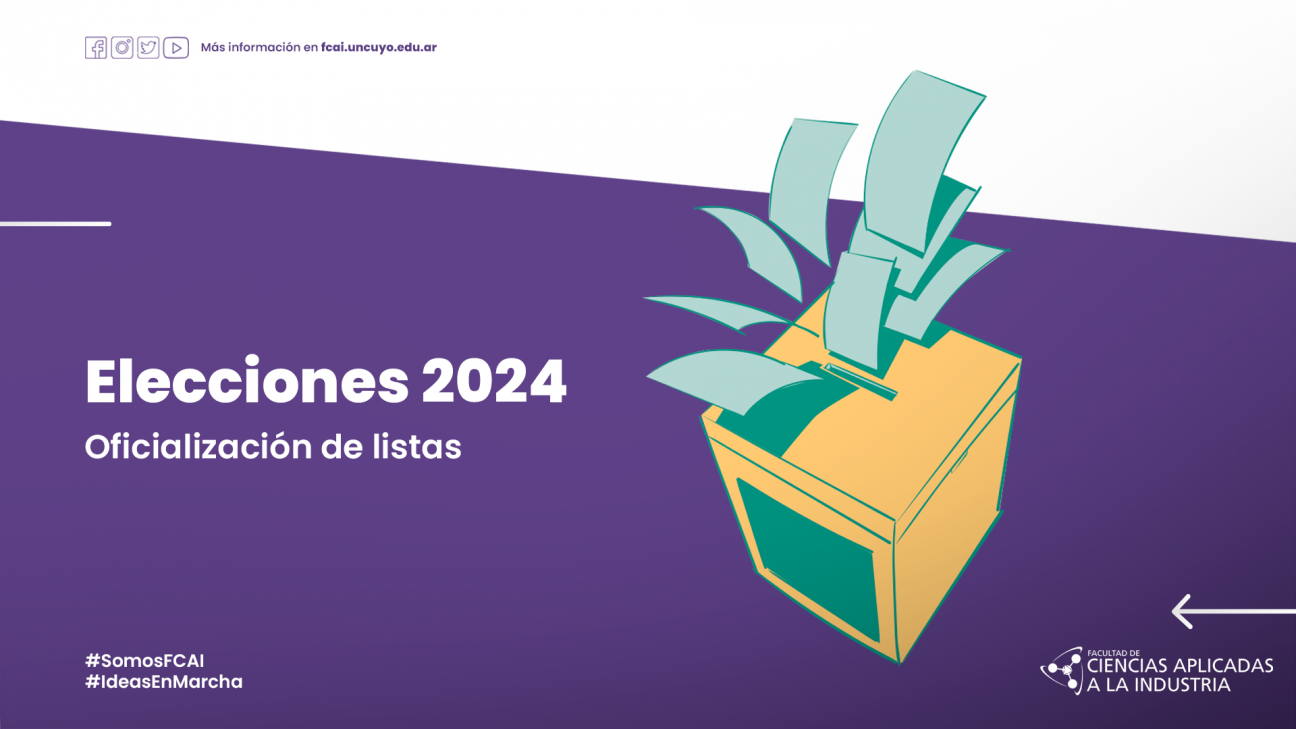 imagen Elecciones 2024 - Oficialización de Listas