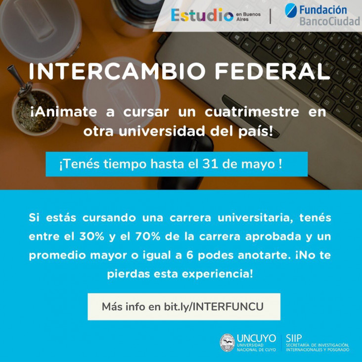 imagen CONVOCATORIA PROGRAMA DE "BECAS INTERCAMBIOS FEDERALES"