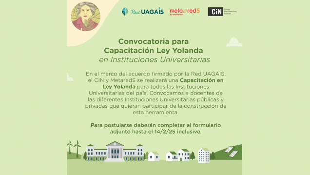 imagen Convocatoria para Capacitación Ley Yolanda