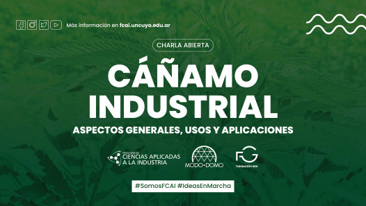 imagen Charla abierta sobre "Cáñamo Industrial: aspectos generales, usos y aplicaciones"
