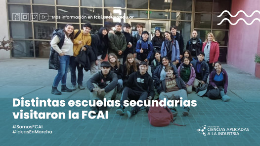 imagen Distintas escuelas secundarias visitaron la FCAI