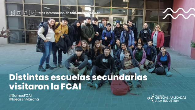 imagen Distintas escuelas secundarias visitaron la FCAI