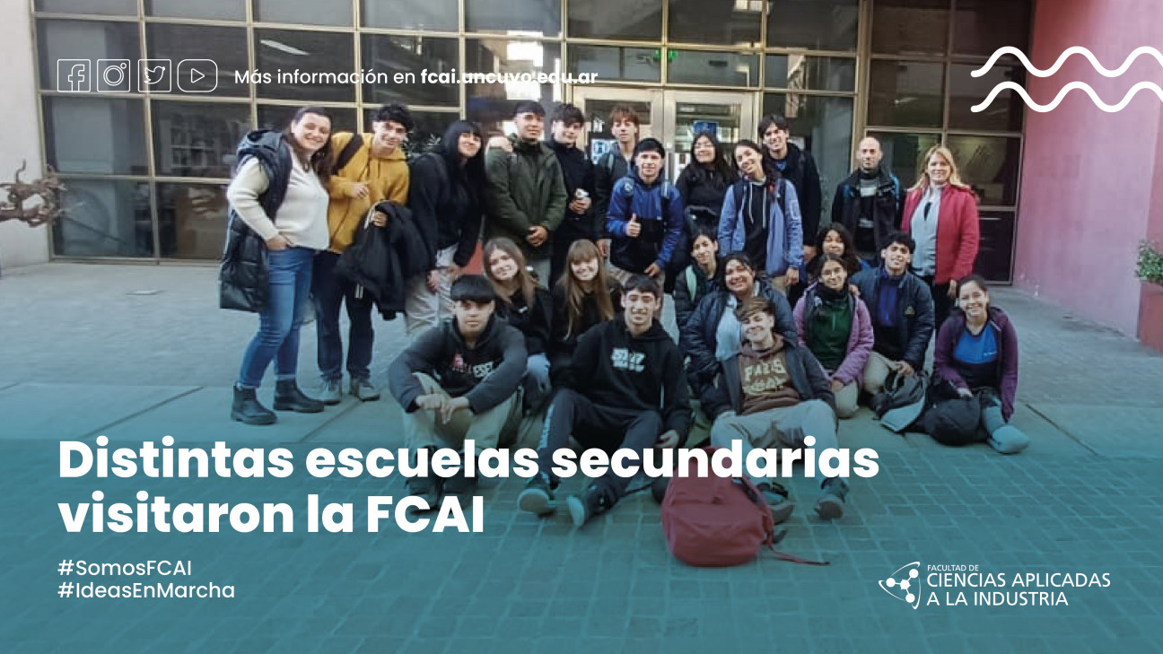 imagen Distintas escuelas secundarias visitaron la FCAI