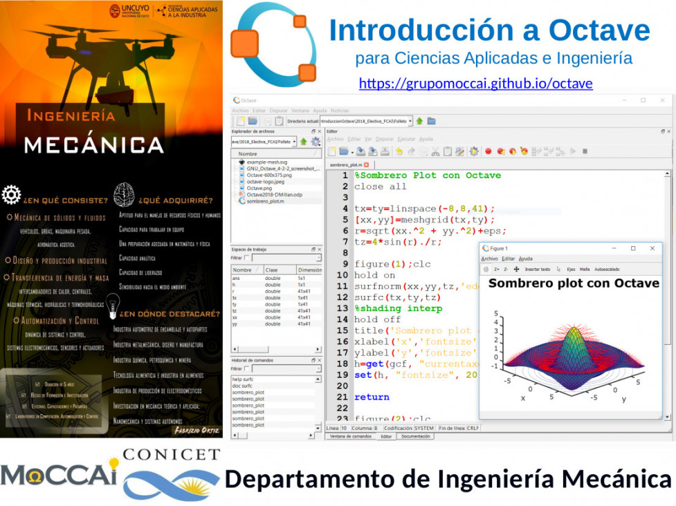 imagen Electiva 188: Introducción a Octave para Ciencias Aplicadas e Ingeniería