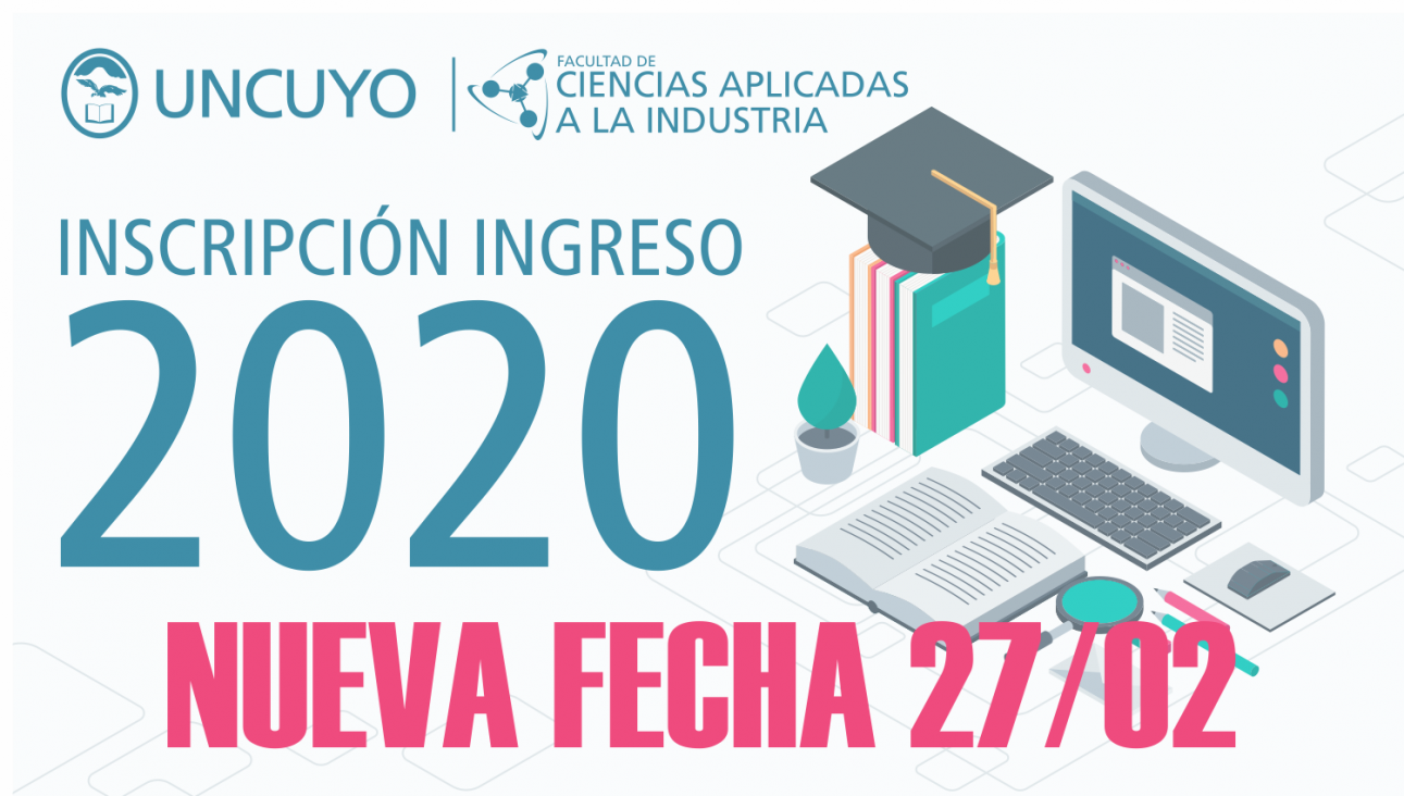 imagen Nueva fecha Inscripción ingreso 2020