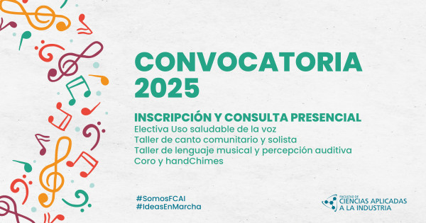CONVOVATORIA 2025 - Facultad de Ciencias Aplicadas a la Industria