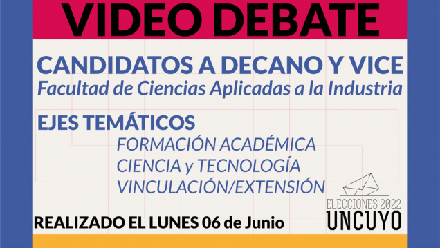 imagen Se realizo el debate de candidatos a decano/vice para el periodo 2022-2026