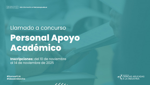imagen Llamado a concurso Personal de Apoyo Académico.
