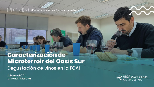 imagen Caracterización de Microterroir del Oasis Sur - Degustación de vinos en la FCAI