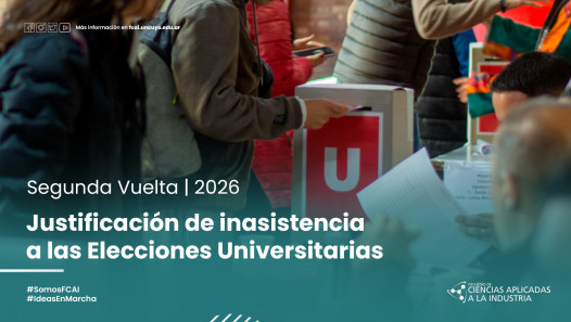 imagen Segunda vuelta: justificación de inasistencia a las Elecciones Universitarias 2026