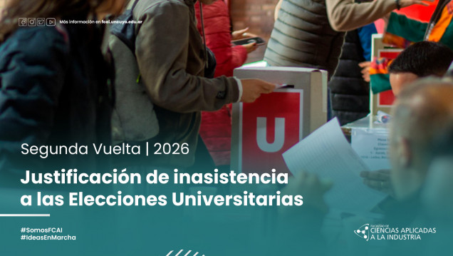 imagen Segunda vuelta: justificación de inasistencia a las Elecciones Universitarias 2026