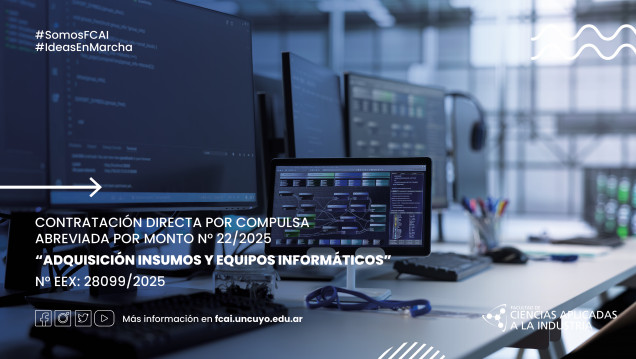imagen Contratación Directa por Compulsa Abreviada por Monto N° 22/2025 "Adquisición Insumos y Equipos Informáticos" N° EEX: 28099/2025