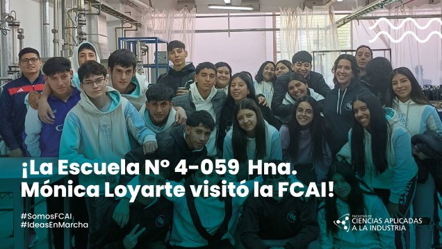 imagen La Escuela N° 4-059 Hna. Mónica Loyarte visitó la FCAI