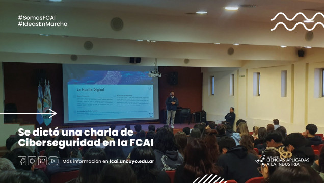 imagen Se dictó una charla de Ciberseguridad en la FCAI