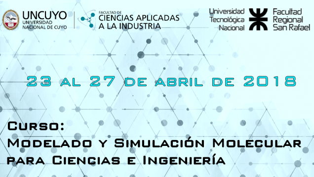 imagen Curso: Modelado y Simulación Molecular para Ciencias e Ingeniería