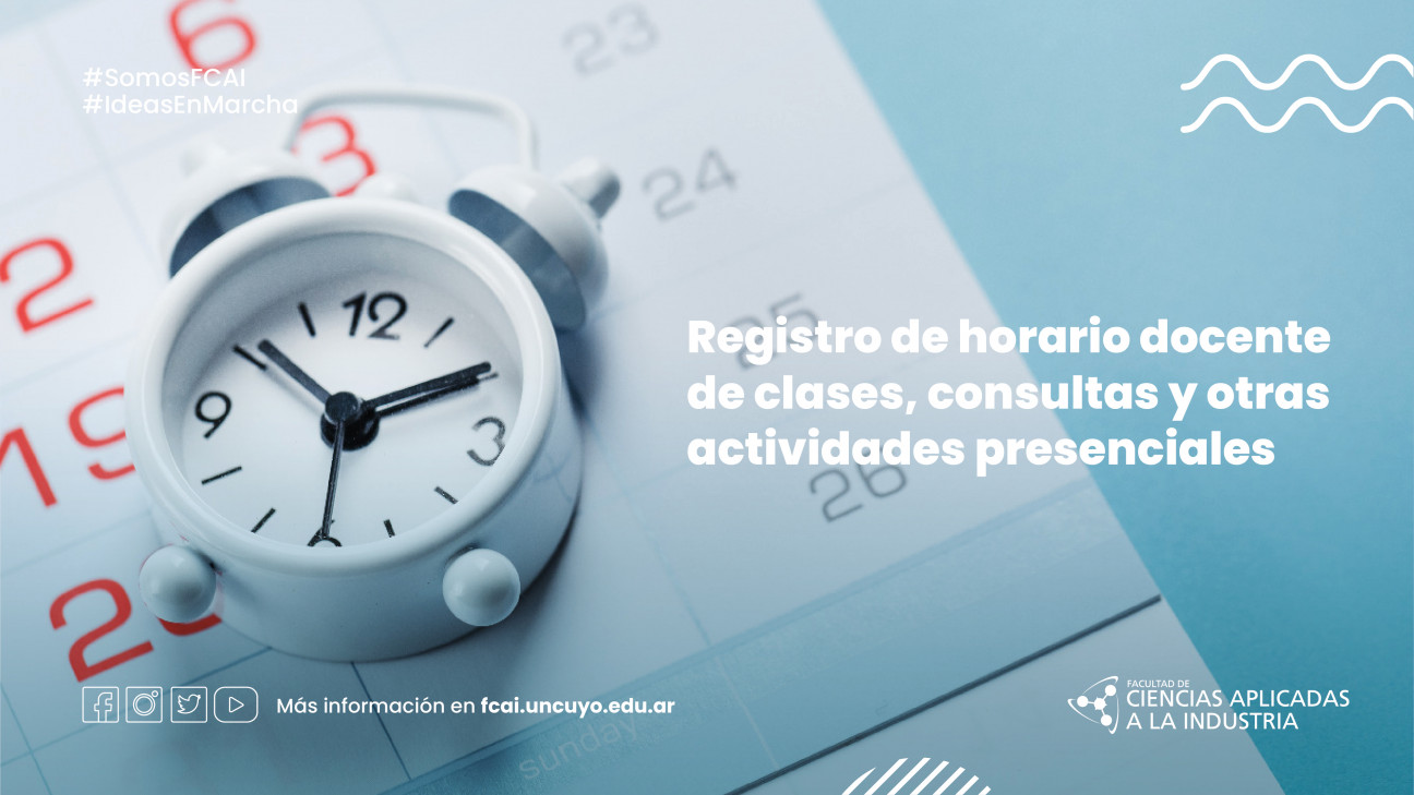 imagen Registro de horario docente de clases, consultas y otras actividades presenciales