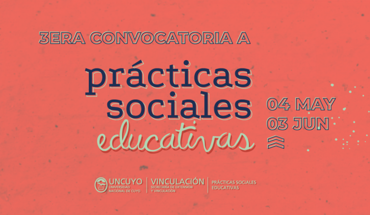 imagen Se encuentra abierta la Tercera Convocatoria de Prácticas Sociales Educativas