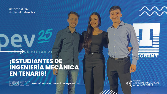 imagen ¡Estudiantes de Ingeniería Mecánica en Tenaris!