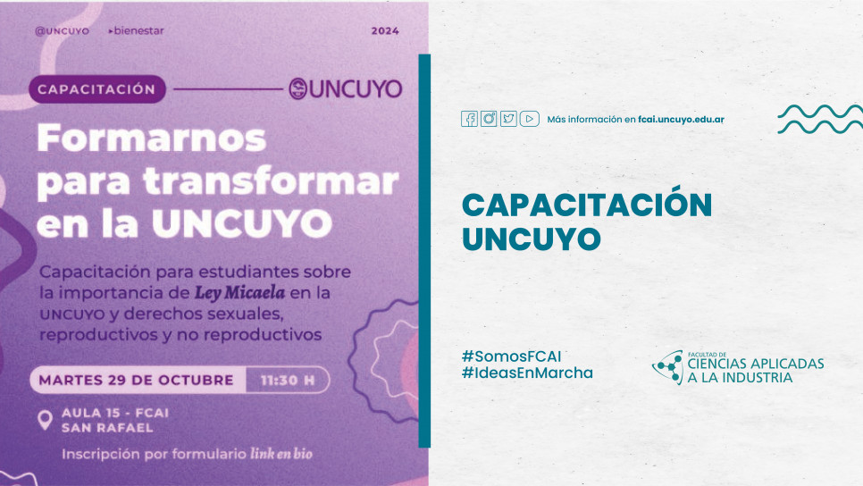 imagen Capacitación  Formamos para transformar en la UnCuyo