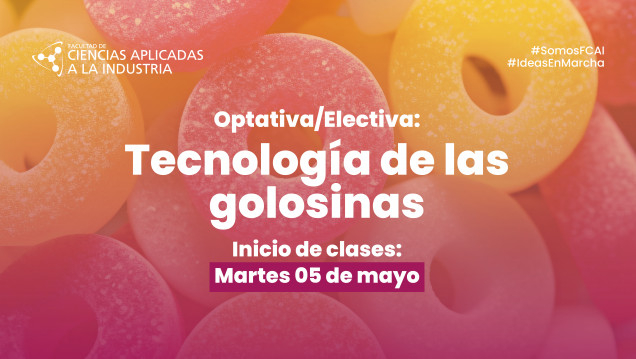 imagen Optativa/Electiva Tecnología de las Golosinas