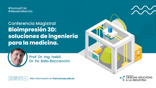 imagen Conferencia Magistral - "Bioimpresión 3D: soluciones de ingeniería para la medicina"