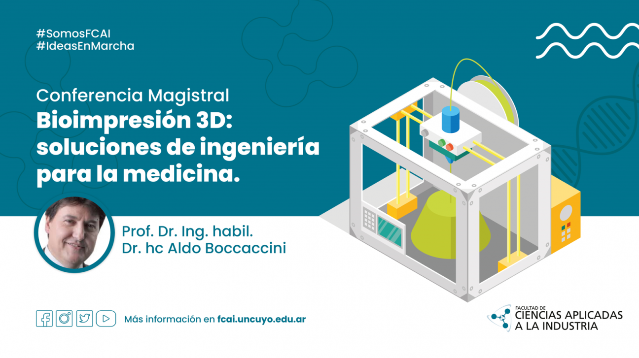 imagen Conferencia Magistral - "Bioimpresión 3D: soluciones de ingeniería para la medicina"