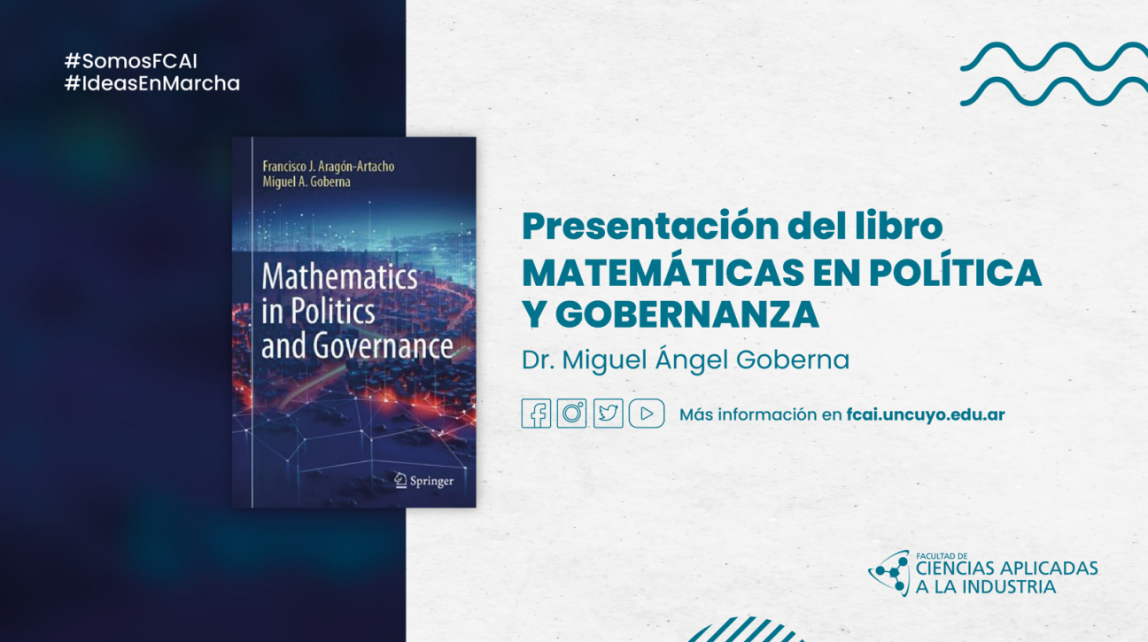 imagen Presentación del libro Matemáticas en Política y Gobernanza