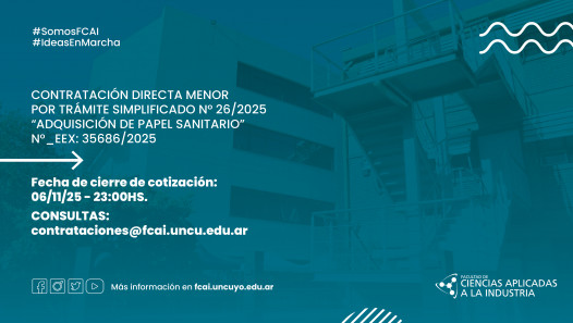 imagen Contratación Directa Menor por Trámite Simplificado N° 26/2025 "Adquisición de Papel Sanitario" N°_EEX: 35686/2025