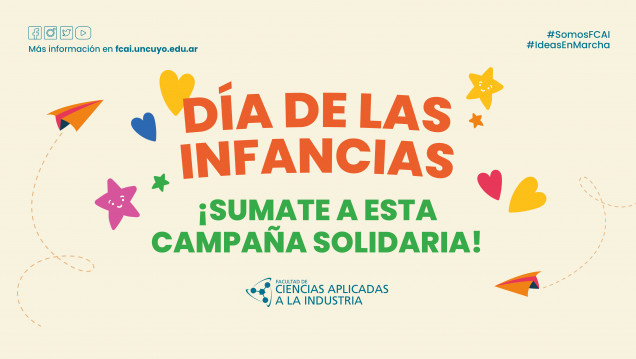 imagen DÍA DE LAS INFANCIAS - ¡SUMATE A ESTA CAMPAÑA SOLIDARIA!