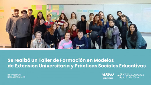 imagen Se realizó un Taller de Formación en Modelos de Extensión Universitaria y Prácticas Sociales Educativas