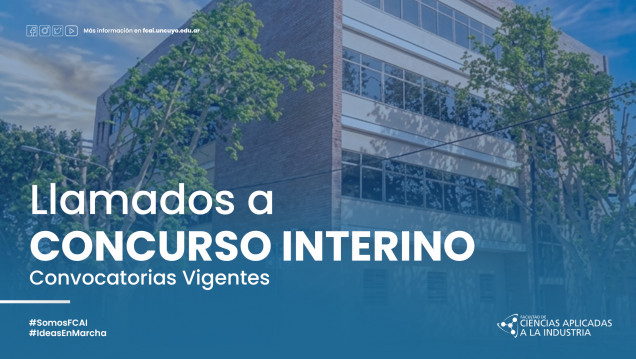 imagen Llamados a CONCURSO INTERINO