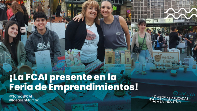 imagen ¡La FCAI presente en la Feria de Emprendimientos! 