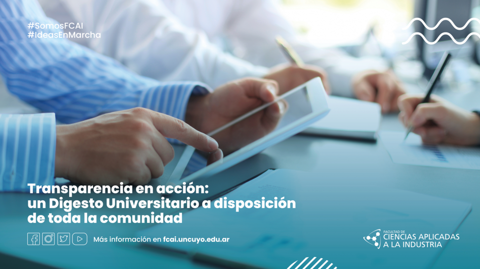 imagen Transparencia en acción: un Digesto Universitario a disposición de toda la comunidad