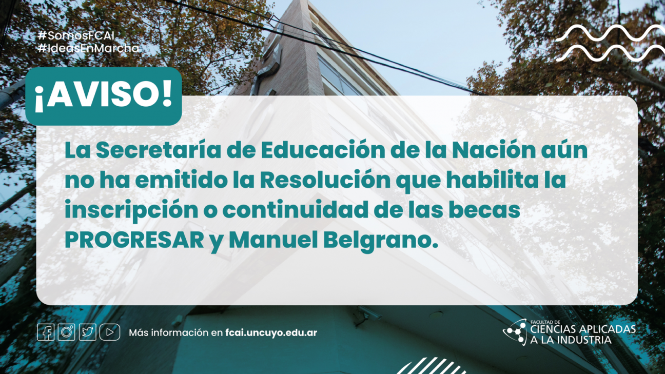 imagen Aviso: Becas PROGRESAR y Manuel Belgrano