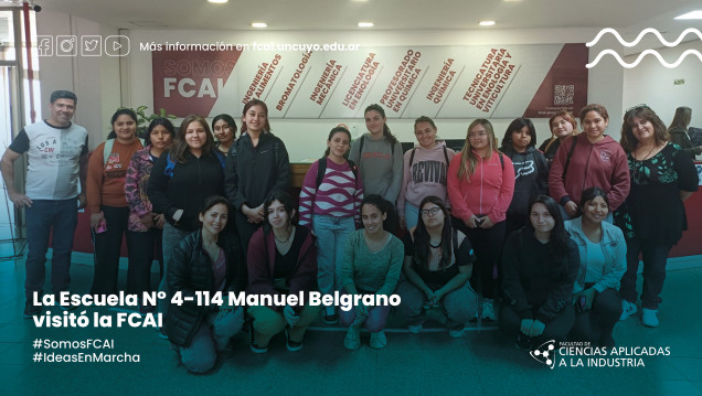 imagen La Escuela N° 4-114 Manuel Belgrano visitó la FCAI