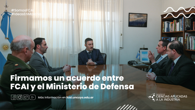 imagen Firmamos un acuerdo entre FCAI y el Ministerio de Defensa