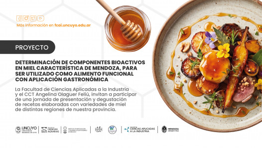 imagen Determinación de componentes bioactivos en miel característica de Mendoza para ser utilizada como alimento funcional con aplicación gastronómica
