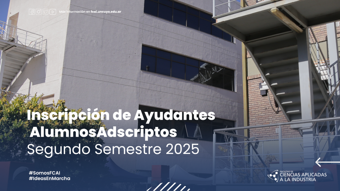 imagen Inscripción de Ayudantes  AlumnosAdscriptos Segundo Semestre 2025