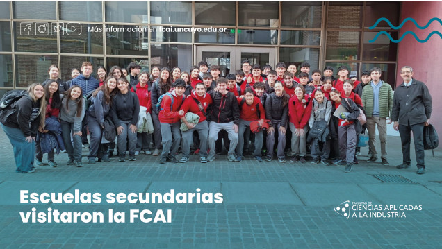 imagen Escuelas secundarias visitaron la FCAI
