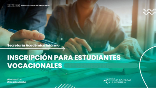 imagen Inscripción para estudiantes vocacionales 2° semestre 2026