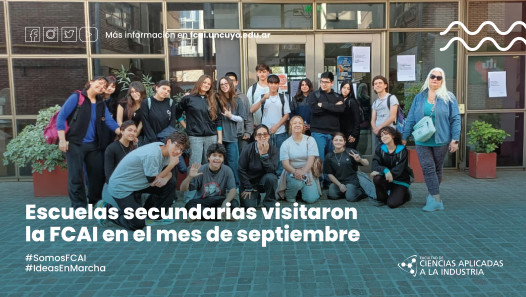 imagen Escuelas secundarias visitaron la FCAI en el mes de septiembre