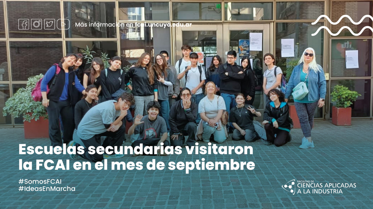 imagen Escuelas secundarias visitaron la FCAI en el mes de septiembre